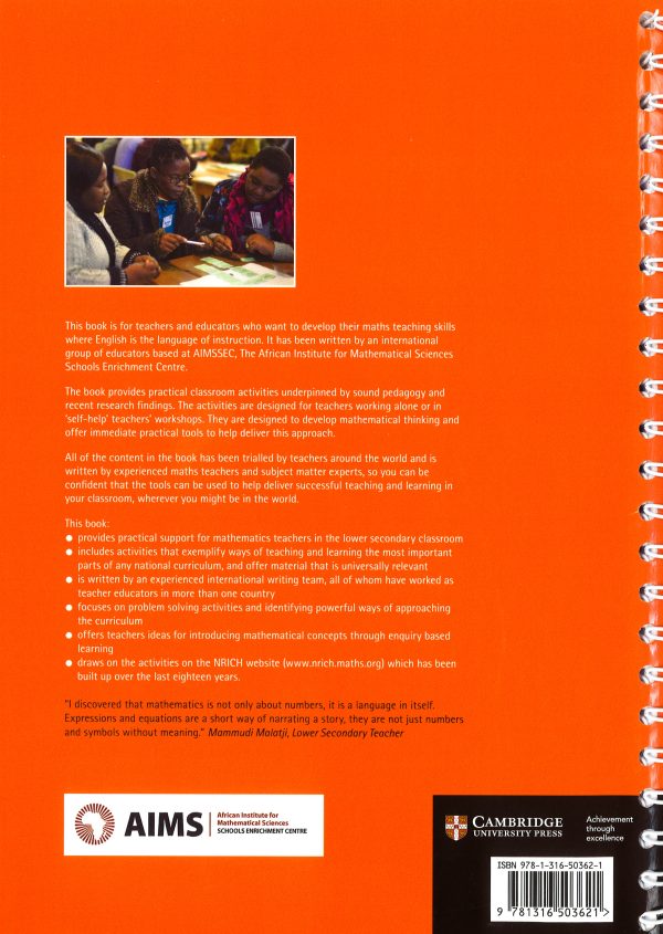 Aimssec Maths Teacher Support Series Mathematical Thinking In The Lower Secondary Classroom For Discount